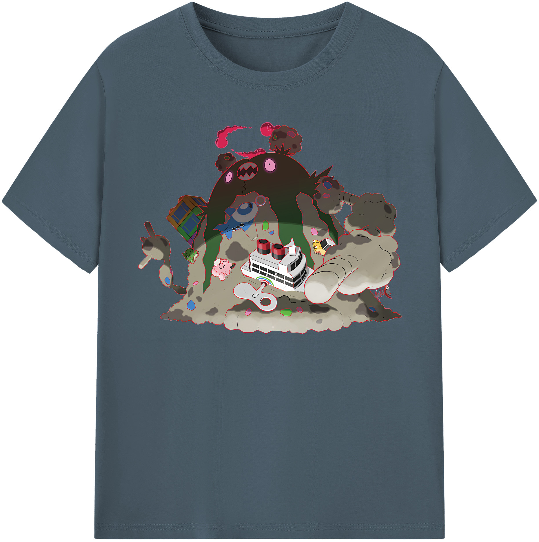 （画像用） ポケットモンスター Pokémon 綿100％半袖Tシャツ（フロントプリント）